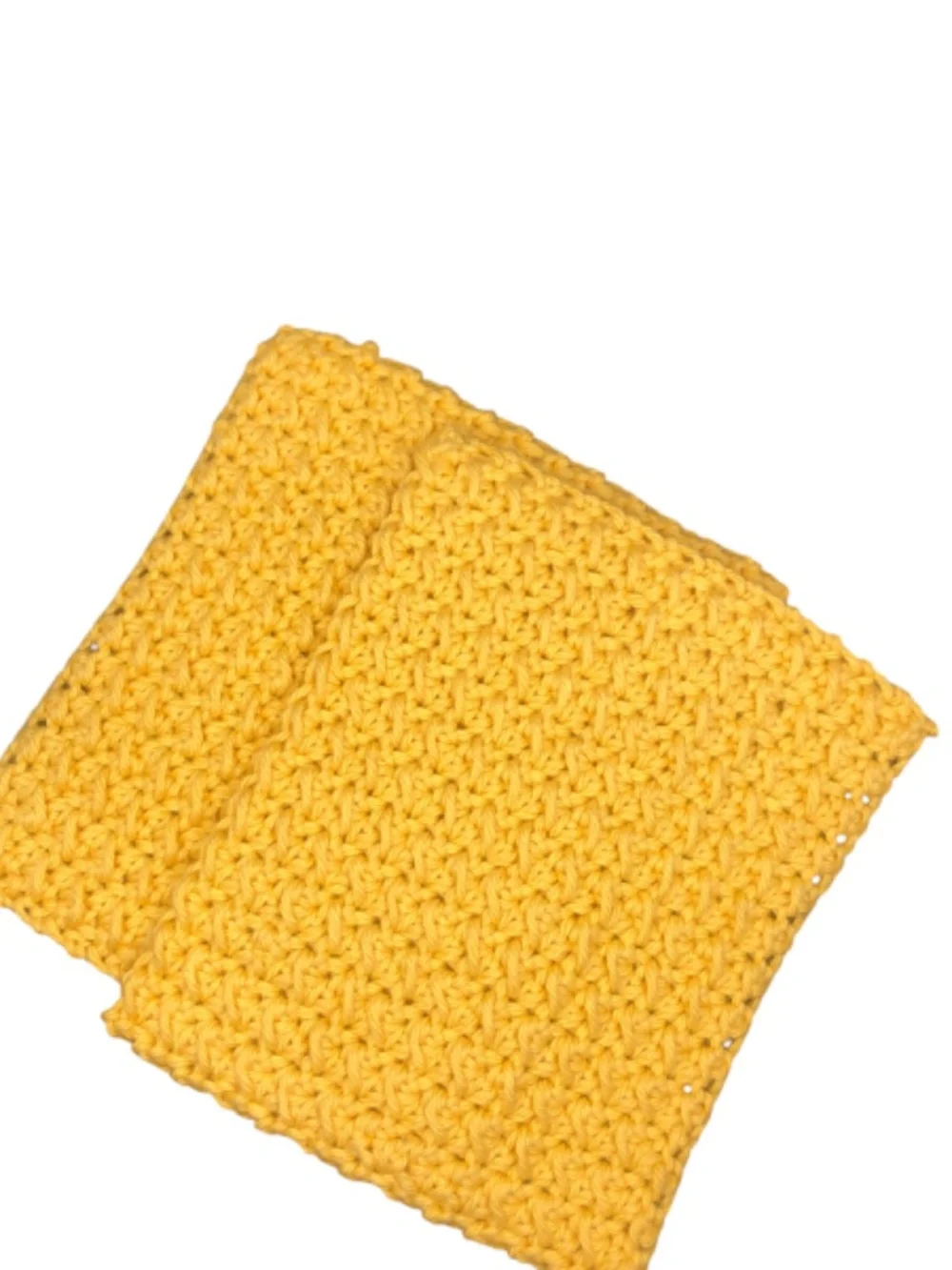 Handmade Crochet Dish Cloth, 100% Cotton Reusable Kitchen Washcloth